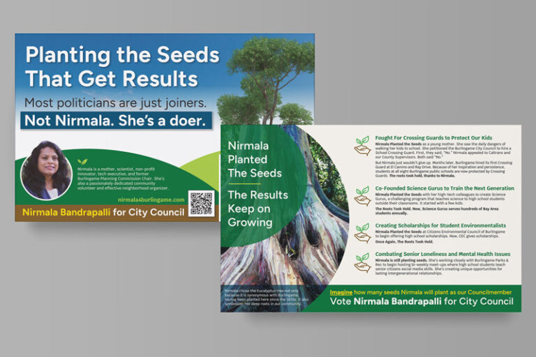 Political Campaign Direct Mail Example – City Council Campaign – Political Mailer