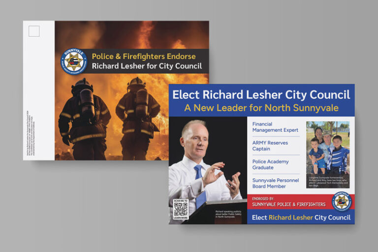 Political Campaign Direct Mail Example – City Council Campaign – Political Postcard