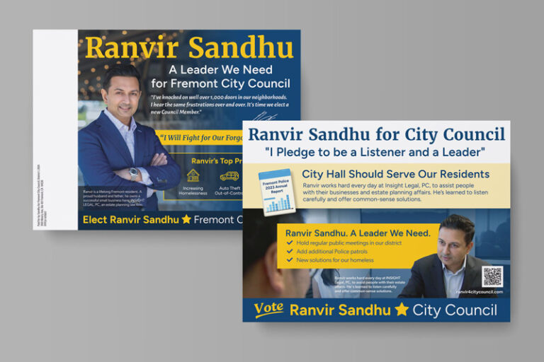 Political Campaign Direct Mail Example – City Council Campaign – Political Postcard