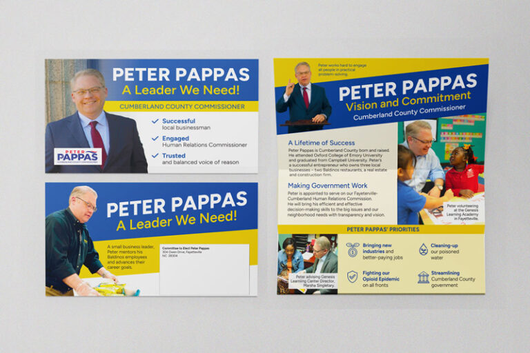 Political Campaign Direct Mail Example – County Commissioner Campaign – Political Postcard
