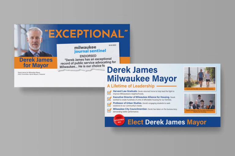 Political Campaign Direct Mail Example – Mayor Campaign – Campaign Mailer