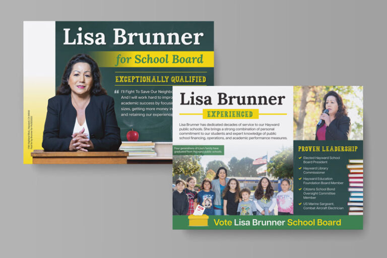 Political Campaign Direct Mail Example – School Board Campaign – Campaign Mailer
