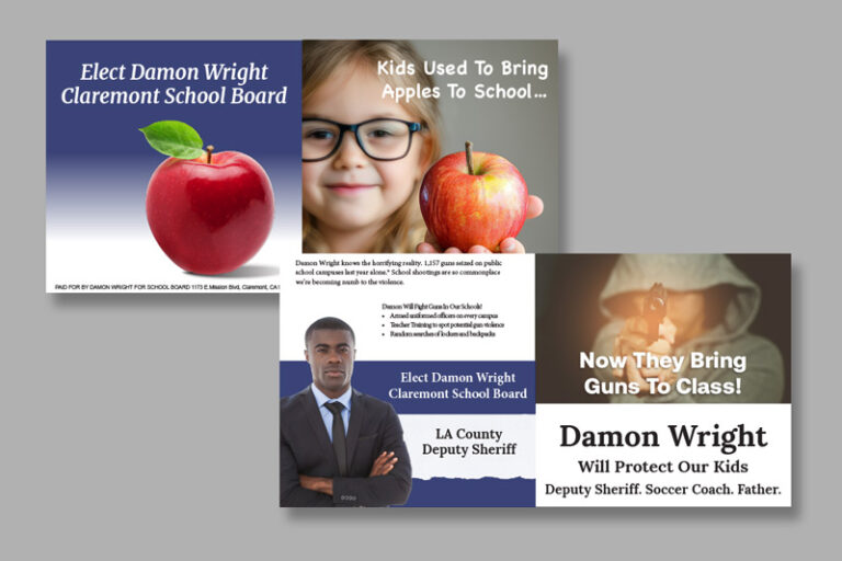 Political Campaign Direct Mail Example – School Board Campaign – Political Mailer