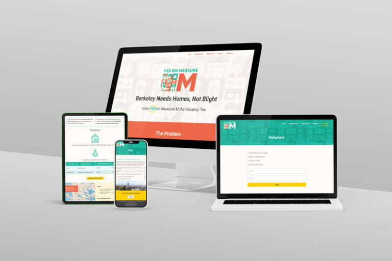 Political Campaign Website Example – Yes on Measure M – Ballot Measure Campaign